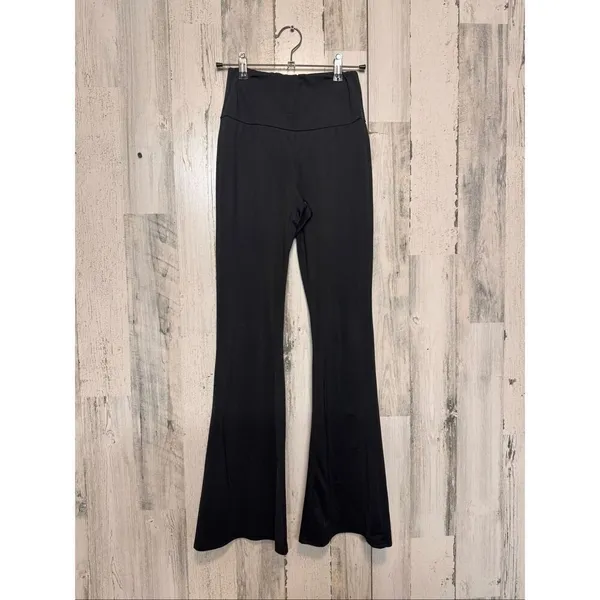 Y2K Black Flare Pants Women’s XSMALL Stretch High Rise Retro Bootcut - Image 3