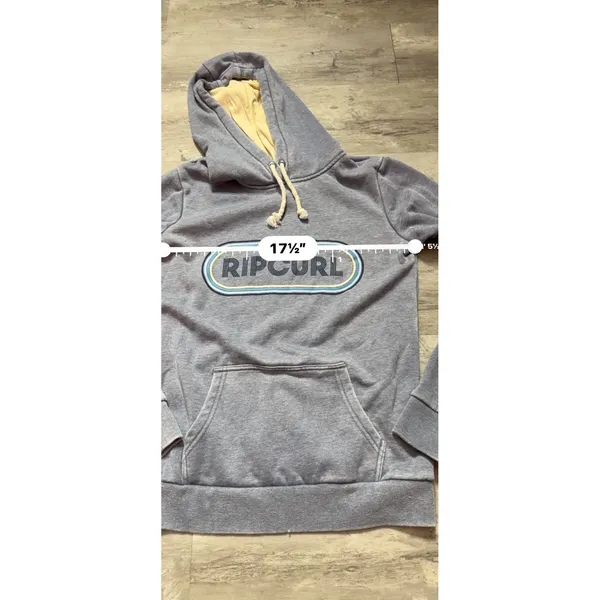 Rip Curl Women's Small Blue Soft Puff Hoodie Surf Casual Relaxed Size M A4-0010 - Image 4