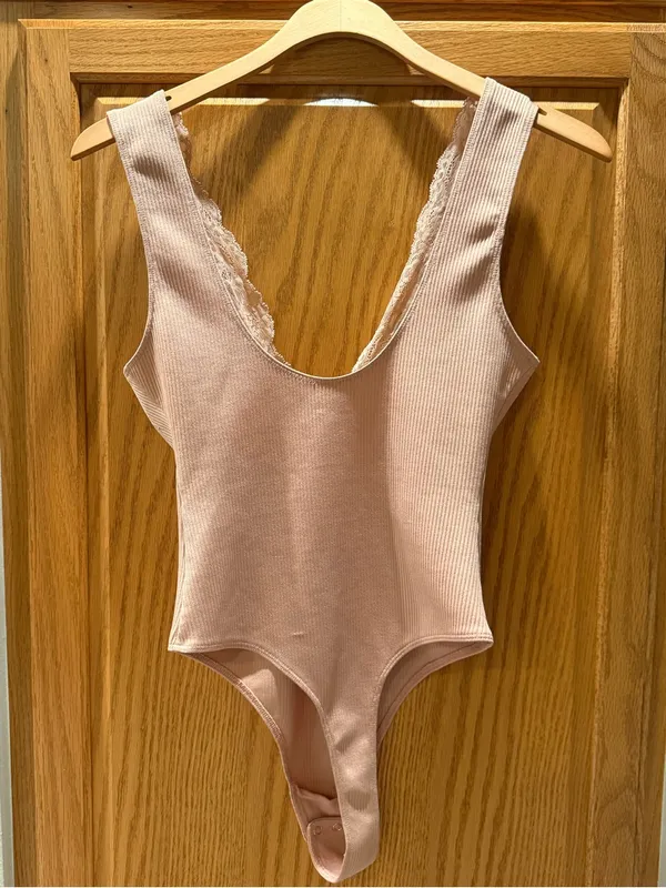 Free People First Call Bodysuit in Mauve - Image 3