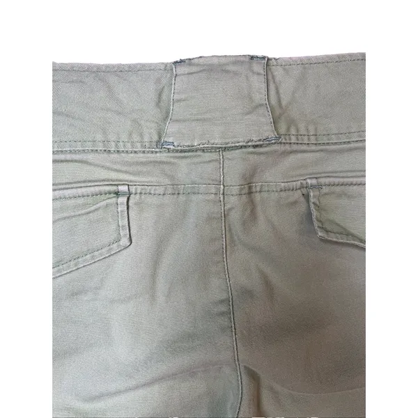 American Eagle Womens 12 Kiwi Green Stretch‎ Capri Pants Cropped Y2K - Image 11