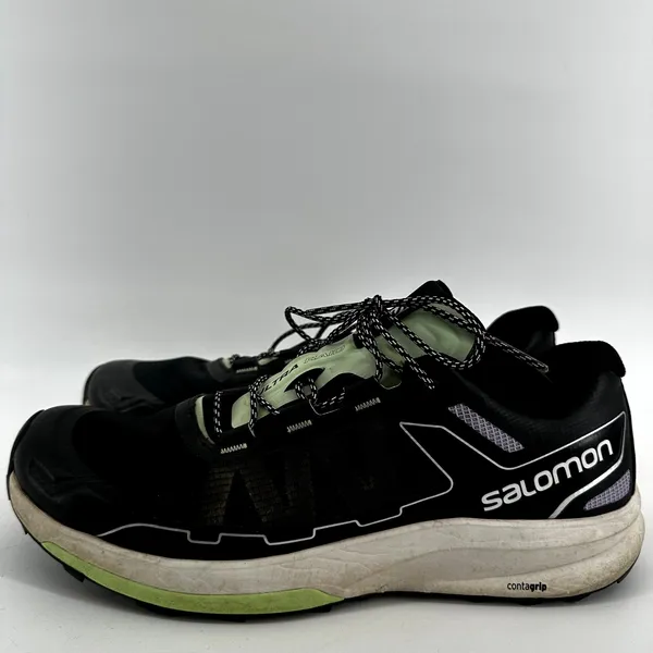 Salomon Ultra Raid Running Shoes Lace Up Black White Patina Green W11.5 M10.5 - Image 4