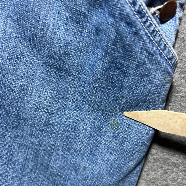 London London Vintage 90s Denim Skort Overalls Blue Mid Wash Size 11/12 - Image 3