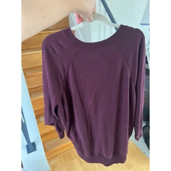 Aerie pullover burgundy womans size large‎ - Image 3
