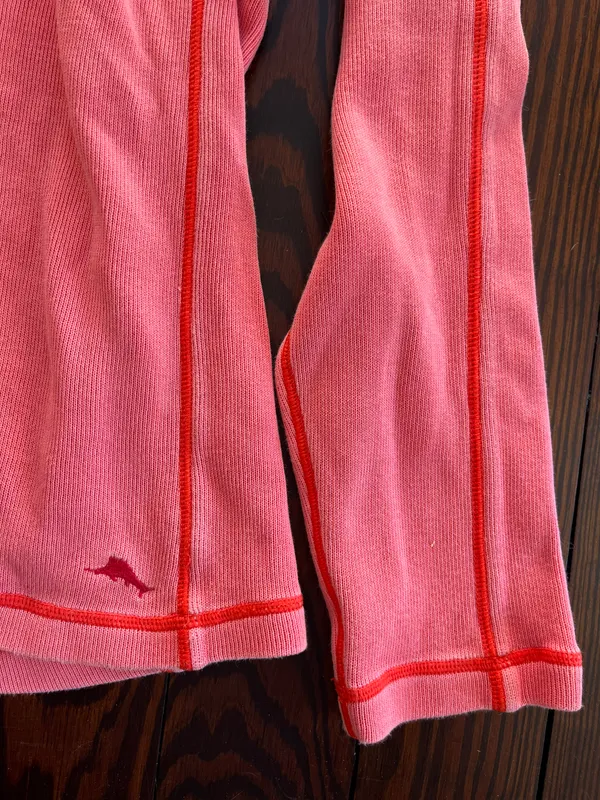 Tommy Bahama Pink Quarter Zip Sweatshirt - Image 3