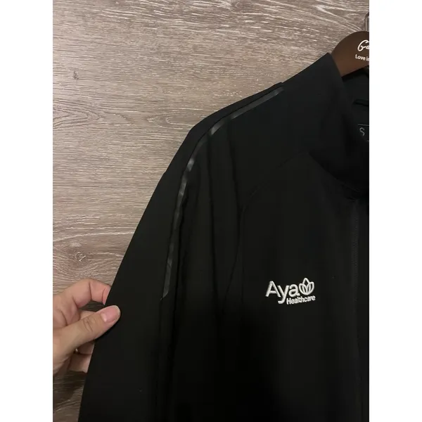 FIGS Jacket 2XL Black Technical Collection Windbreaker Ayla Healthcare Logo - Image 3
