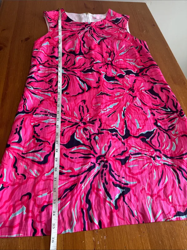 Lilly Pulitzer Pink Floral Print Midi Dress - Image 9