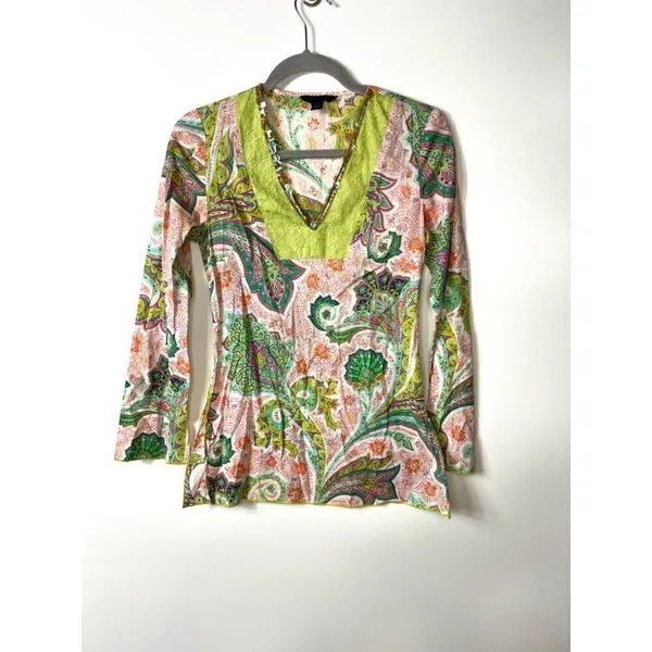 Vintage‎ y2k Express paisley print top - Image 2