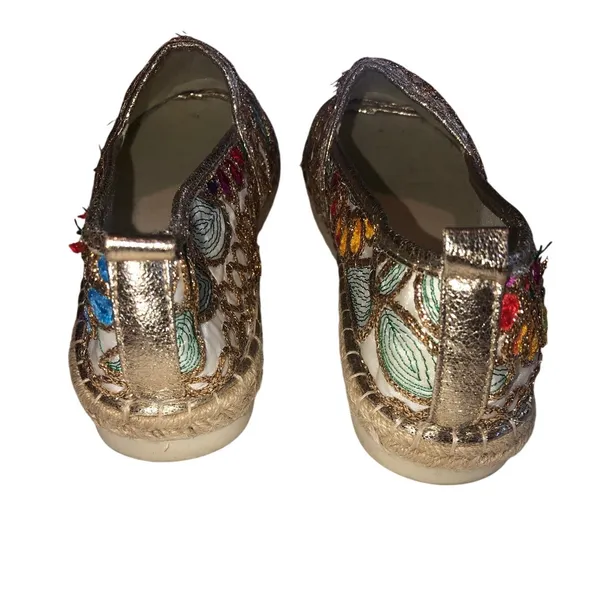 Patrizia Spring Step Maylis Embroidered Espadrilles Size 39 8-8.5 Boho Flats - Image 8