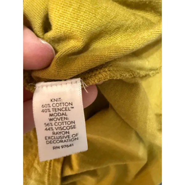 J. Jill Embroidered Mustard Boho Peasant Top Size‎ S Cottagecore Festival - Image 8