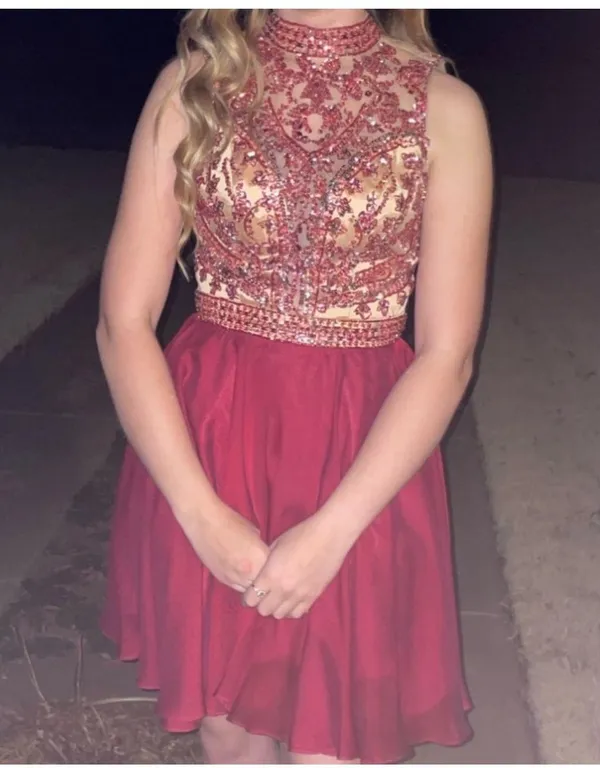 Sherri Hill Short Ruby Dress - Image 3