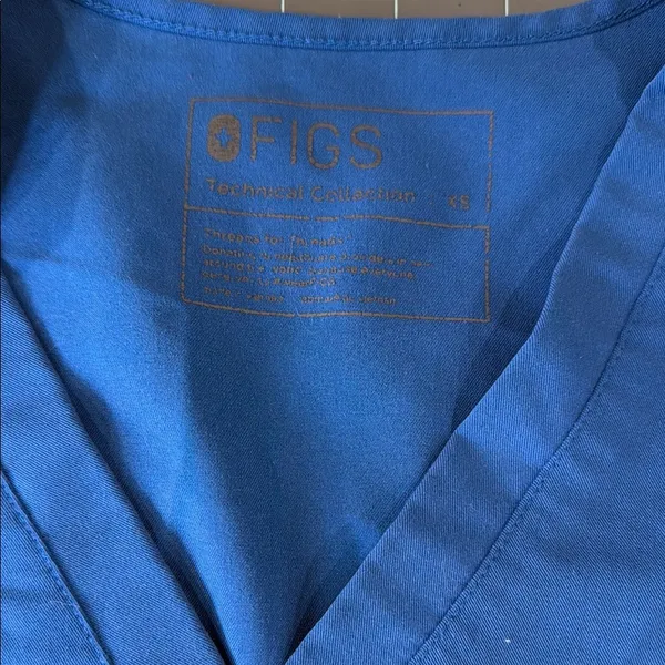 Figs Classic Blue Scrub Top - Image 3