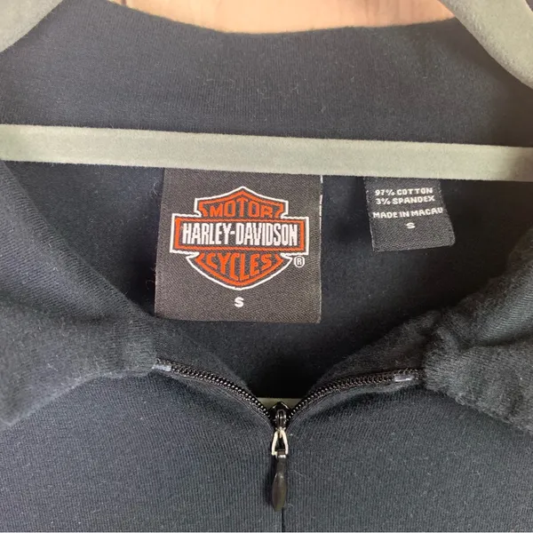 Harley-Davidson Black Fitted Knit Shirt‎ - Image 4