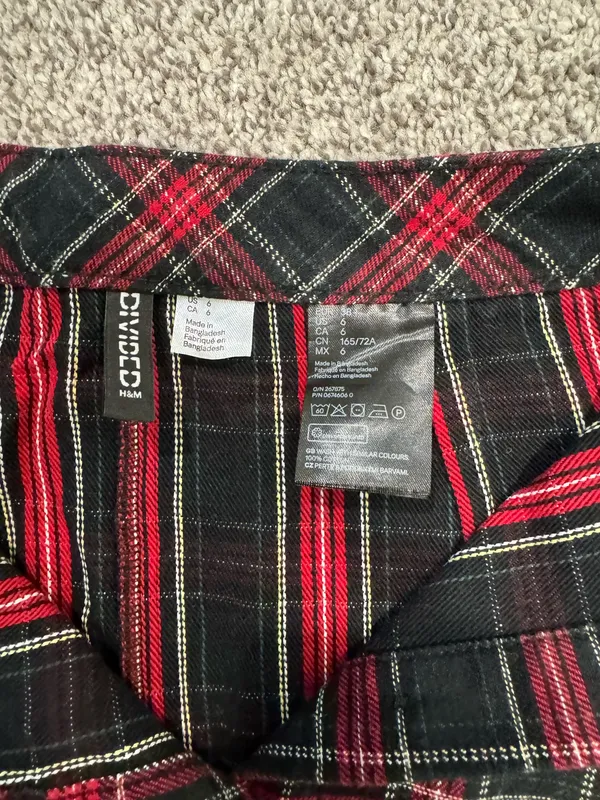 H&M Plaid Skirt Mini - Image 2