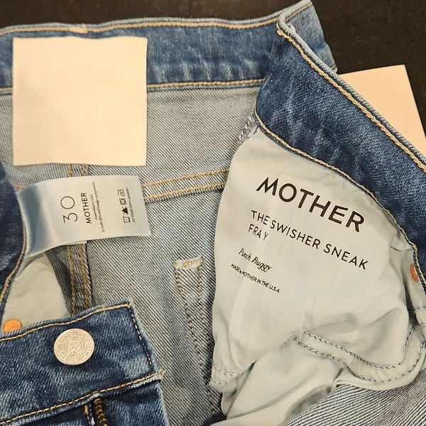 💕MOTHER💕 The Swisher Sneak Fray Jeans ~ Punch Buggy 30 NWT - Image 16