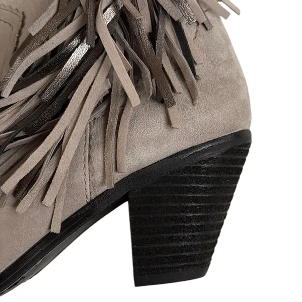 EUC Sam Edelman Leather Louie Fringed Boots Size 6 - Image 3