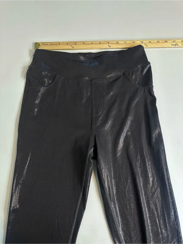 Halara SoftlyZero Faux Leather High Waisted Pocket Work Leggings Size Medium - Image 7