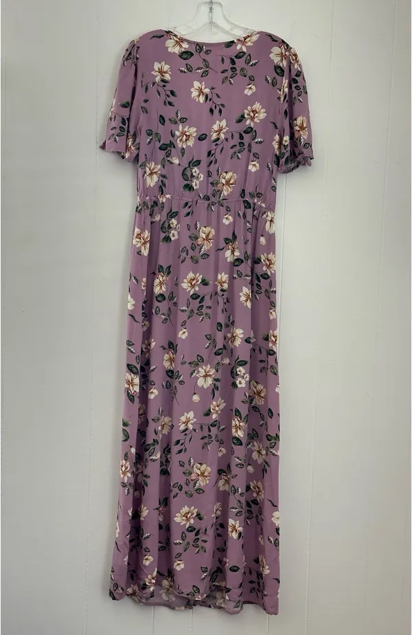 Live to be Spoiled Purple floral maxi dress Size XL - Image 9
