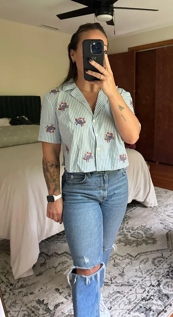 Maeve Button Down Blouse - Image 4