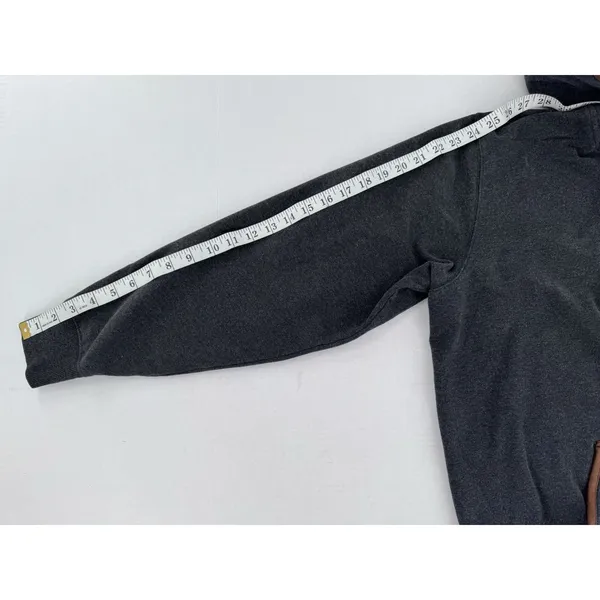 Ariat Real Elevated Hoodie Women’s Sz XL Fleece Leather Trim Henley Sweatshirt - Image 12