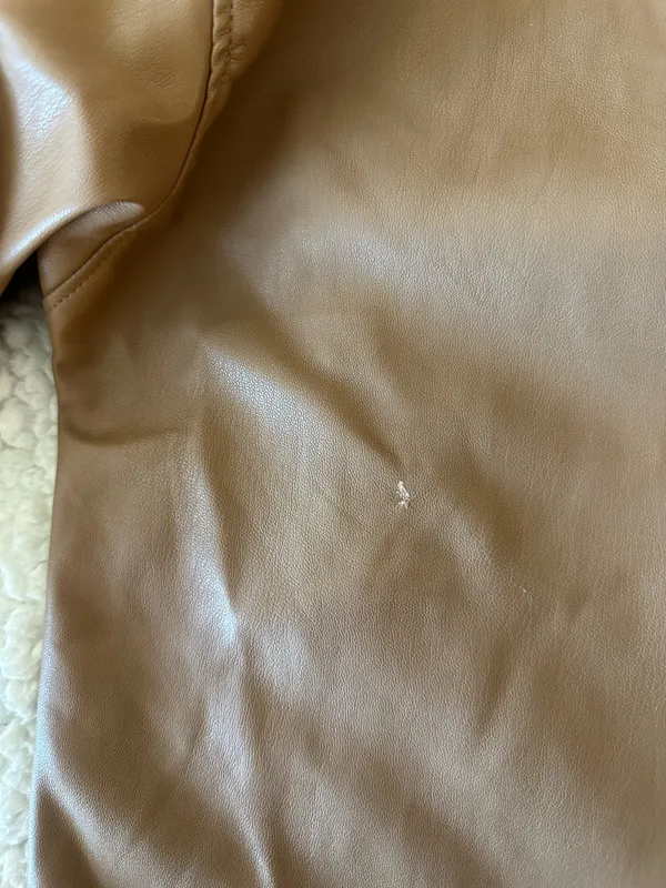 Abercrombie Oversized Faux Leather Jacket - Image 3