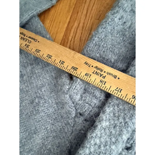 Endless rose Size L NWT BLUE CHUNKY WOOL KNIT DETAILED SWEATER $100‎ - Image 11