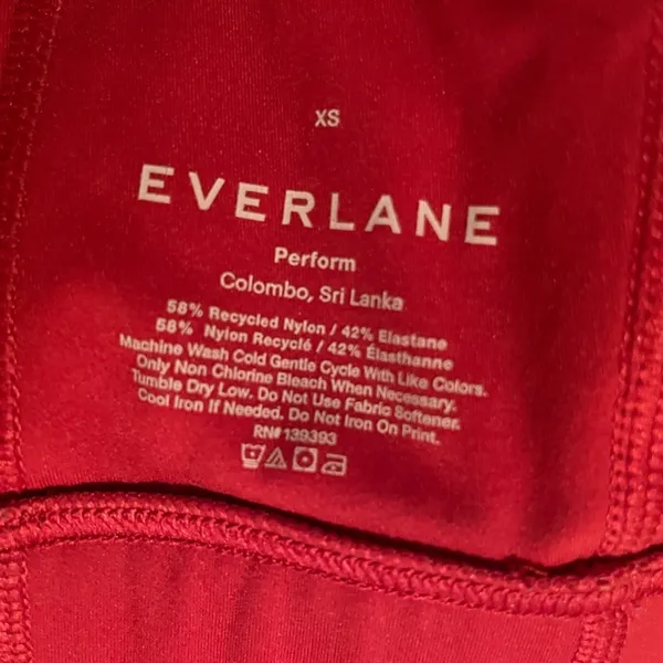 Everlane Workout Bra Red Size XS NWOT‎ - Image 4