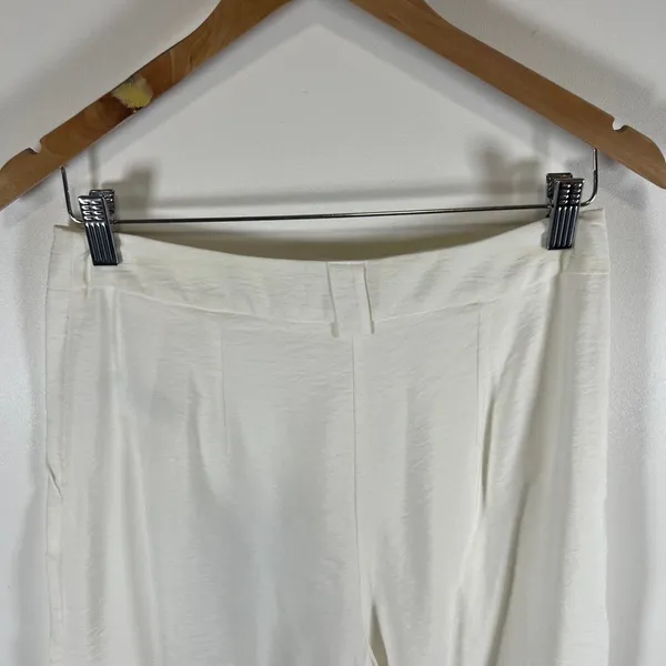 Maeve by Anthropologie‎ White Pleated Cuffed High Rise Shorts 6 Coastal Grandma - Image 8