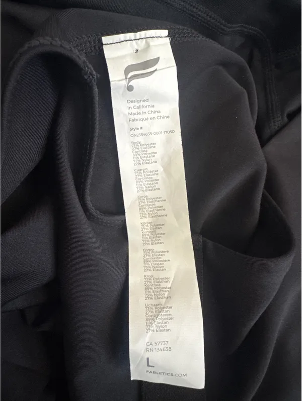 Fabletics Black Sleeveless Jumpsuit Activewear One-Piece - Image 5
