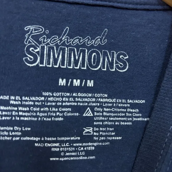 Richard Simmons Come Dance with Me Exercise Show Promo Tee M - Image 4