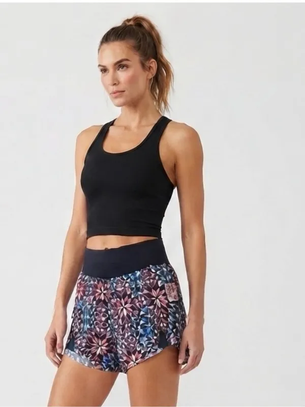 FP Movement by Free People Black Geometric Star Print Carpe Diem Shorts - Image 3