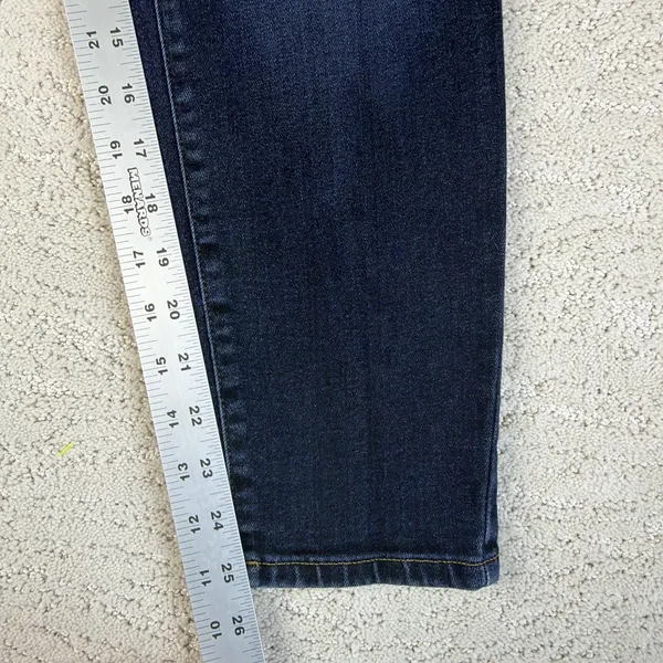 Women's‎ Everlane Size 31 Curvy High Rise Skinny Crop Jean Dark Wash - Image 4