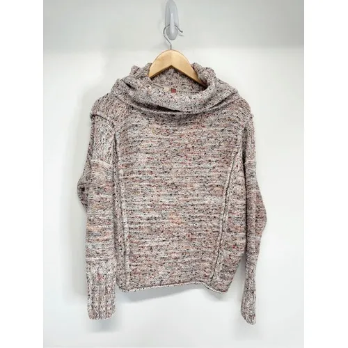 Anthropologie Cowl Neck Space Dye Sweater Size XS Multi Marl Knit‎ Pullover - Image 4