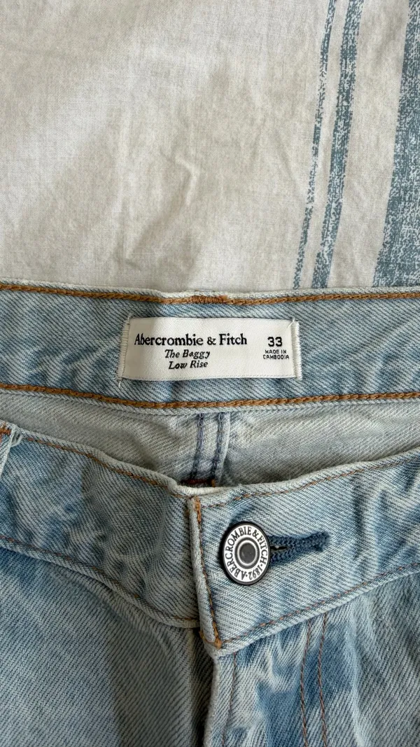 Abercrombie Baggy A-Line Denim Shorts - Image 4
