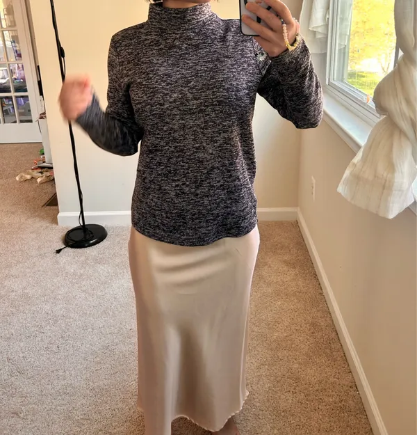 Thermo Turtleneck top. S Brown - Image 12
