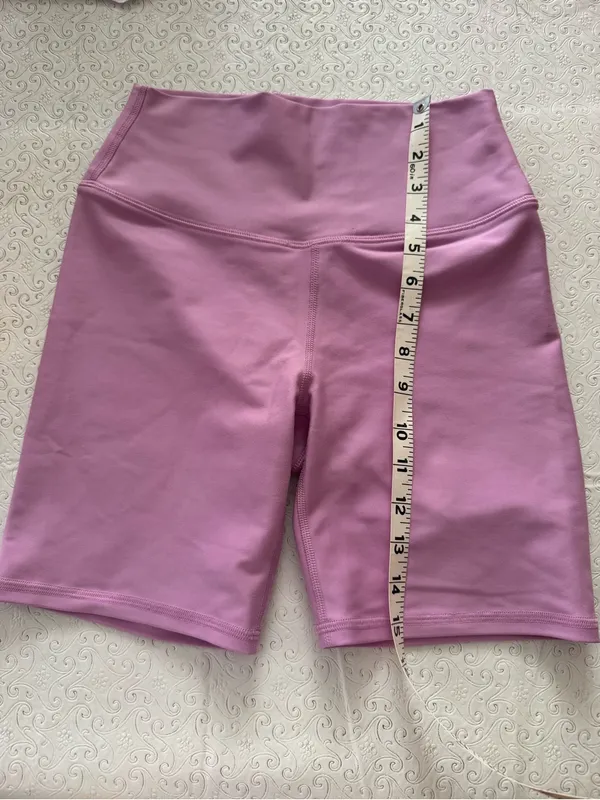 Abercrombie & Fitch YPB Lavender Pink Henley Crop Tank & Biker Shorts Set Small - Image 10