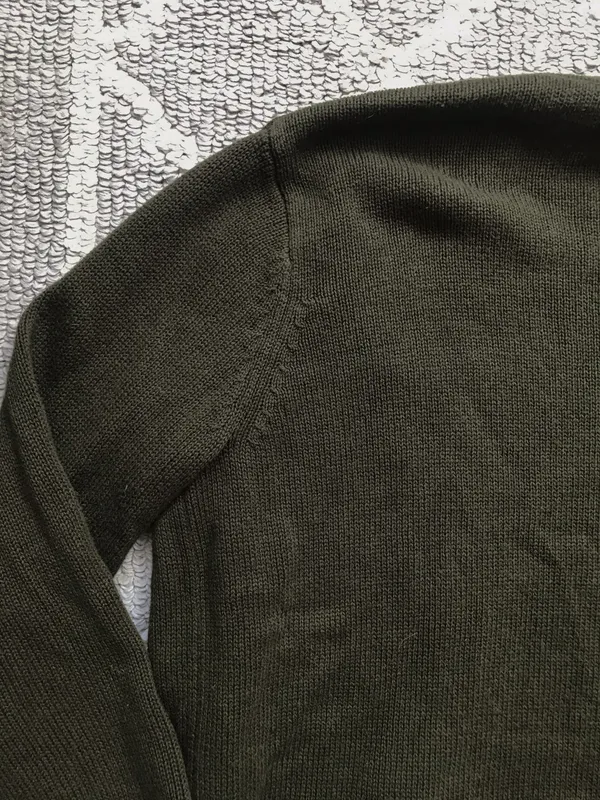 Forever21 Dark Green Long Cardigan Sweater Top - Image 9