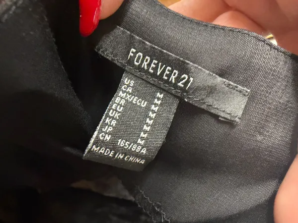 Forever 21 Black Satin Mini Slip Dress - Image 9