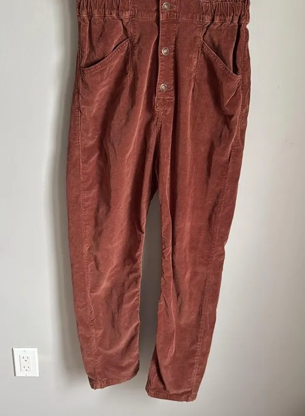 FREE PEOPLE Marci Cord One Piece in Gingerbread Small - Image 7