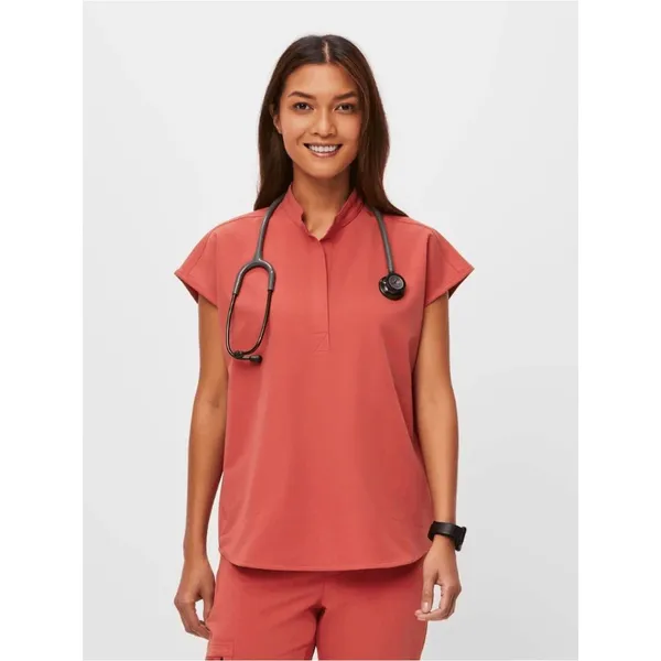 FIGS Rafaela‎ Top Kade Scrubs Pants in Clay Orange Matching Set NWT XL - Image 6
