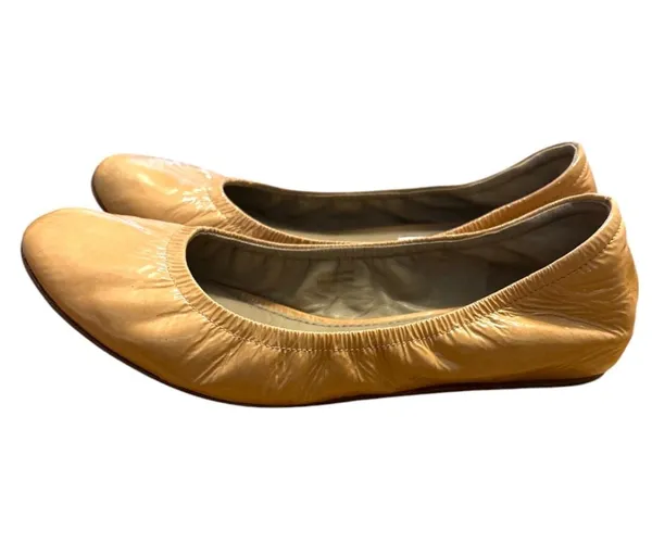 Vera Wang Lavender Patent Leather Ballet Flats Nude Size 8 - Image 2