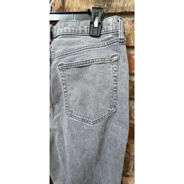 Abercrombie & Fitch 90's Straight Ultra High Rise Gray Jeans Size 32 Sz 14 - Image 3