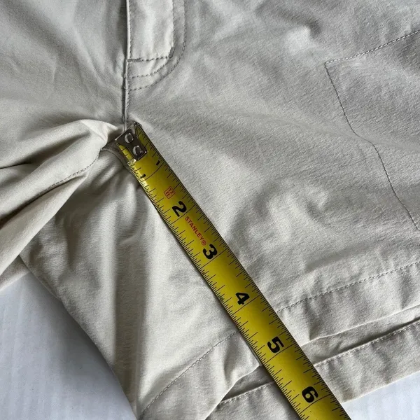 Eastern Mountain Sports Hiking‎ Shorts Sz 6 Women Beige Stretch Nylon 5 Pocket Stretch Low Waist - Image 11