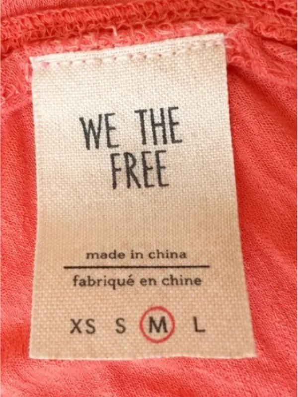 We The Free Orange Oversized Drapey Tank Top Size Medium - Image 4