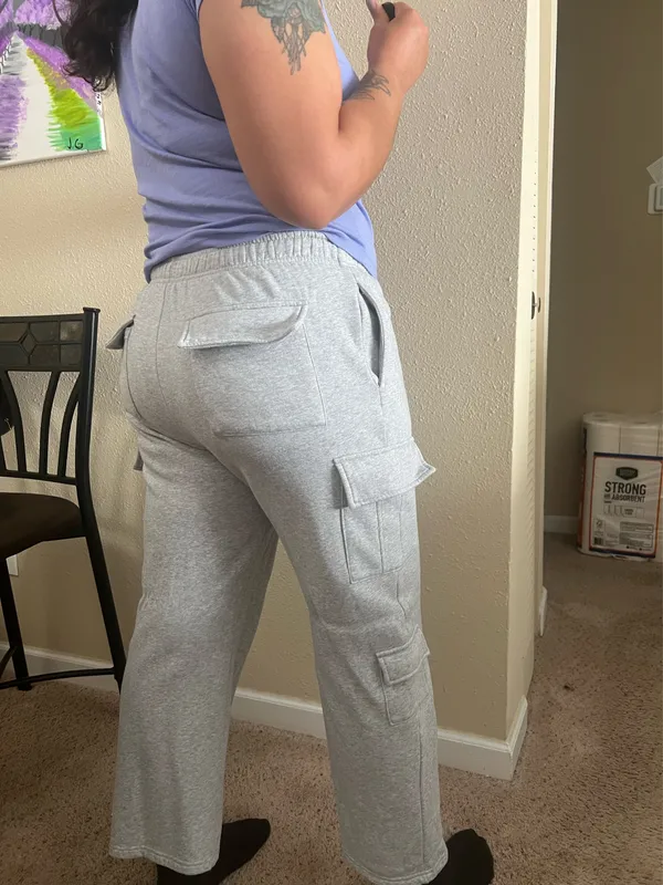 Amazon Grey Cargo Sweatpants - Image 2