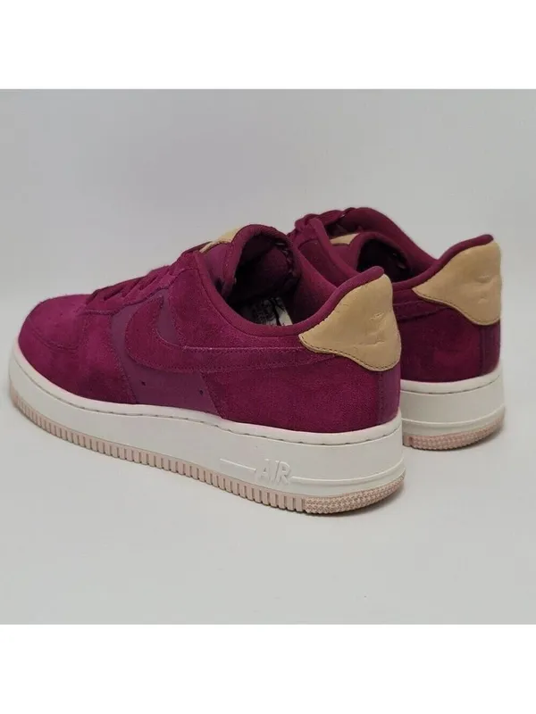 Womens Nike Air Force 1 True Berry Suede Athletic Sneakers Size 7.5 896185-602 - Image 5
