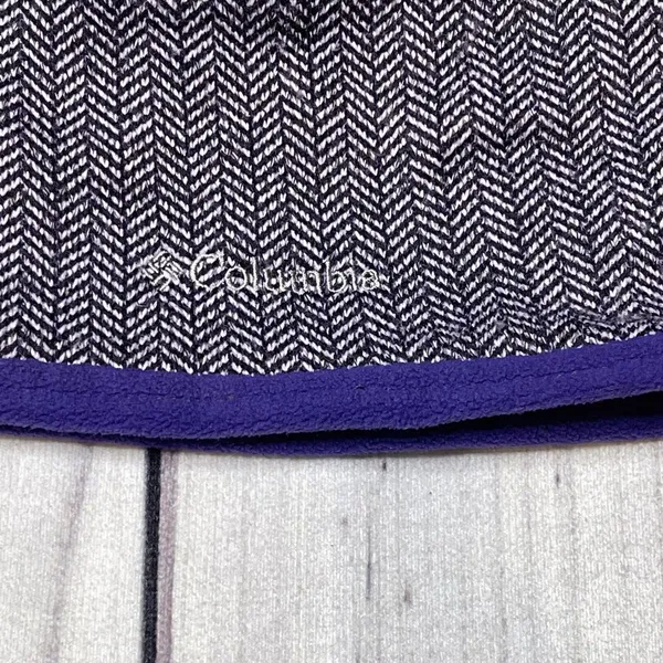 Columbia Women’s Beanie Purple White Design One Size‎ - Image 2