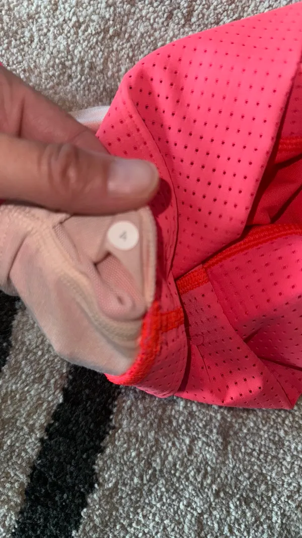 Lululemon Var-City Long Line Bra Electric Coral - Image 4