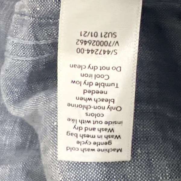 ATHLETA Cabo 100% Linen Wide Leg Pant Women Size 4 Tall Zip Pockets Drawstring - Image 10