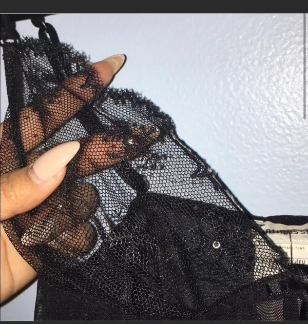 Victoria's Secret NWT Sheer Babydoll With Rhinestone - Image 5