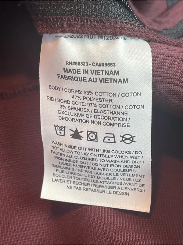 Nike Sportswear Tech Fleece Style Crewneck Sweatshirt Maroon Burgundy Sz S - Image 12